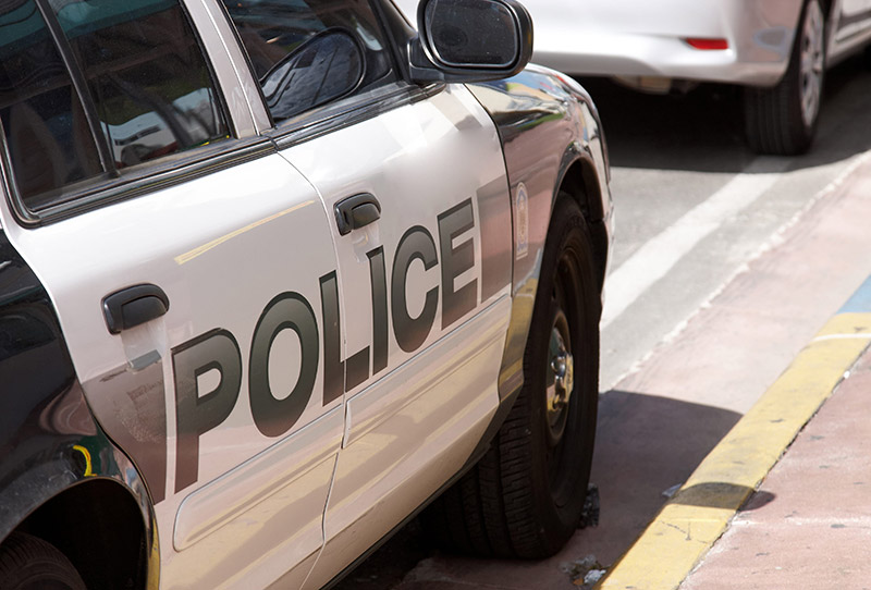 the side of a police car