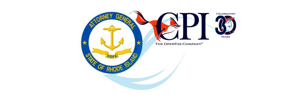 Rhode Island Attorney General and CPI OpenFox logos