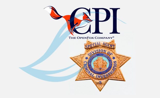 Wyoming Division of Criminal Investigation and CPI OpenFox logos