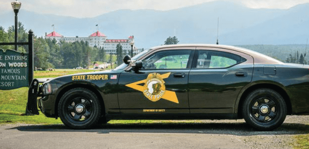 New Hampshire- Squad car and mountains