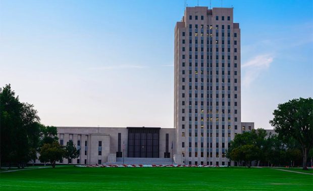 the North Dakota Capitol building