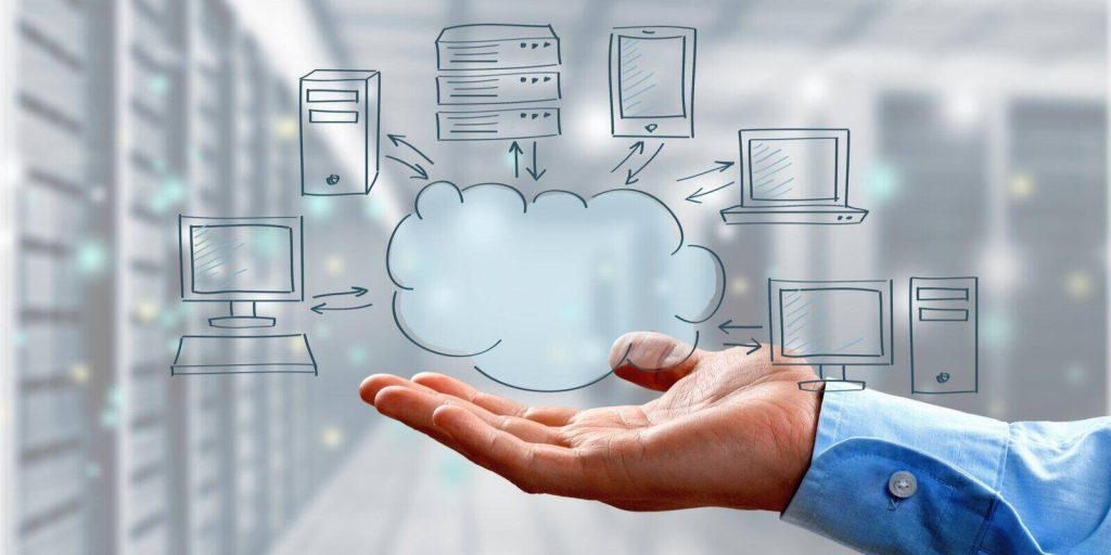 cloud computing digital concept