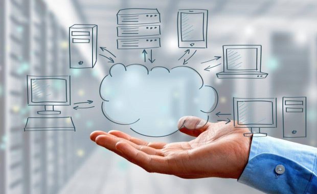 cloud computing digital concept