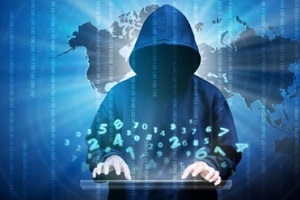 hacker hacking the system