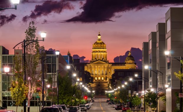 Iowa State Capitol at Sunrise