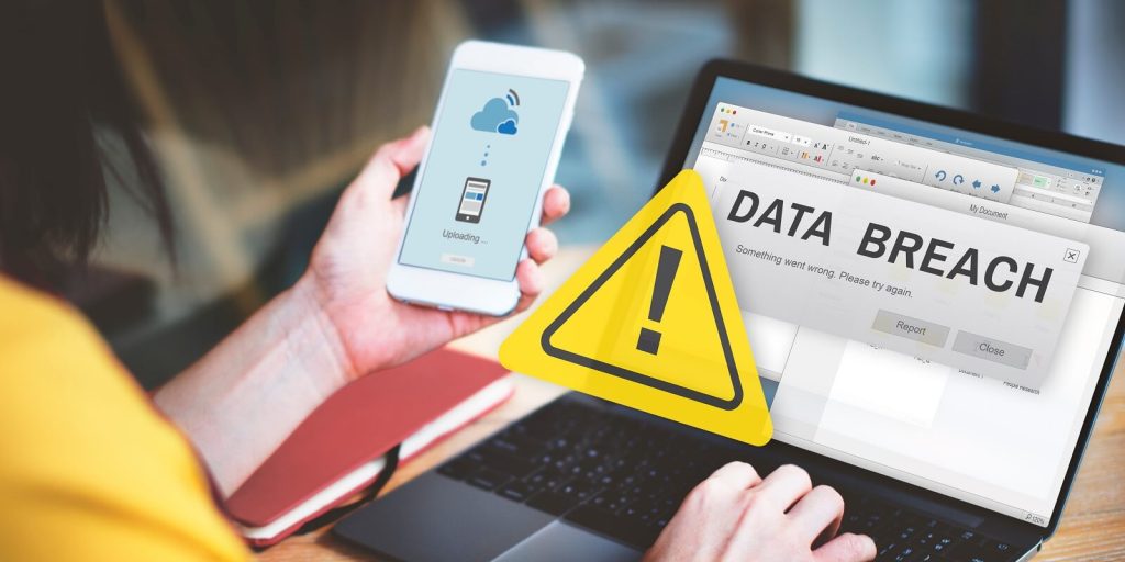 data breach security confidential cybercrime concept