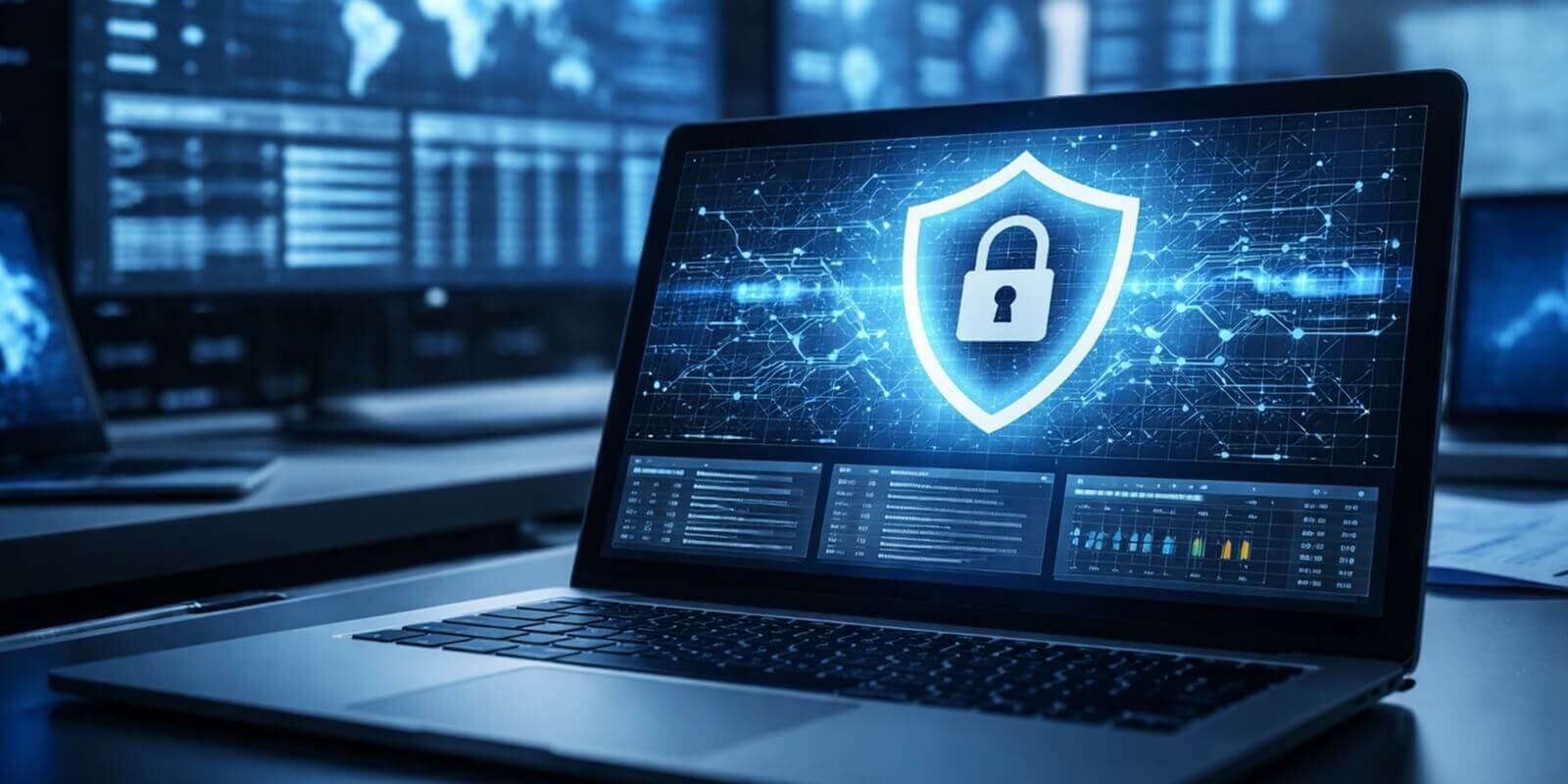 secure computer system in a security room