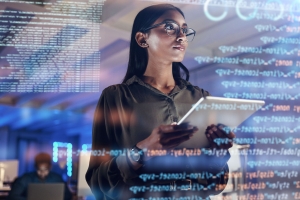 cybersecurity agent reviewing the findings of their CJIS audit