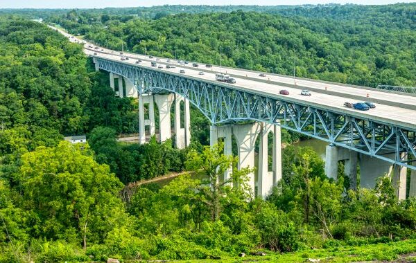 kentucky river and clays ferry interstate bridge overlook